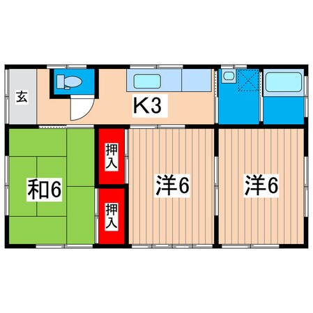 田尻町4丁目坂本一戸建の物件間取画像